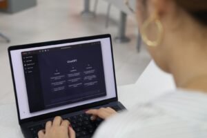 University students using artificial intelligence tools for academic work