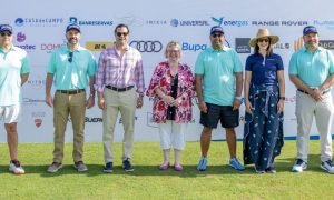 Golfers competing at the British Golf Cup at Casa de Campo