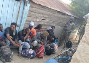 Dominican Army personnel during a migration enforcement operation in Dajabón