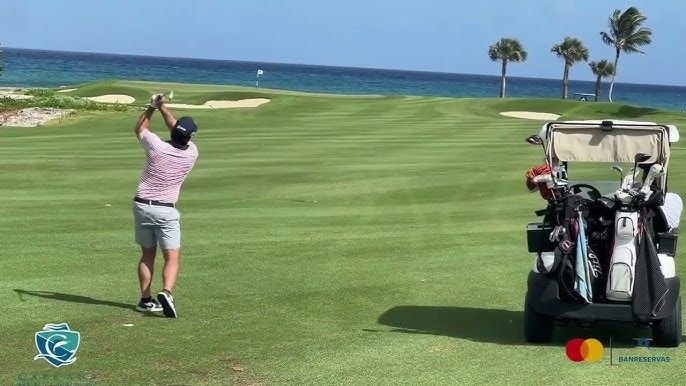 Golfers competing at Punta Espada during the Dominican Match Play Championship