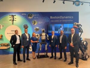 Dominican Republic 911 delegation visiting Boston Dynamics robotics facilities