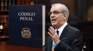 President signing the Dominican Republic's new Criminal Code into law