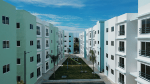 New apartments delivered through the Familia Feliz housing program in Boca Chica