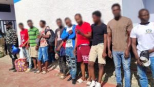 Migration officers conducting enforcement operation in the Dominican Republic