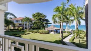 Modern vacation rental apartment overlooking a Caribbean beach in the Dominican Republic