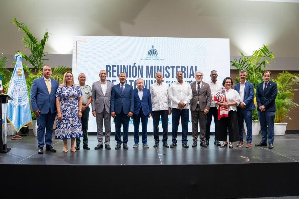 Officials and international delegates at the Dominican Republic's high-level road safety meeting