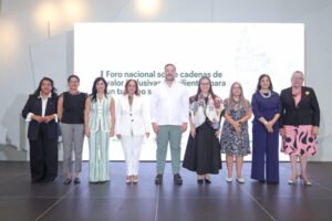 Tourism leaders discussing sustainable development initiatives in the Dominican Republic
