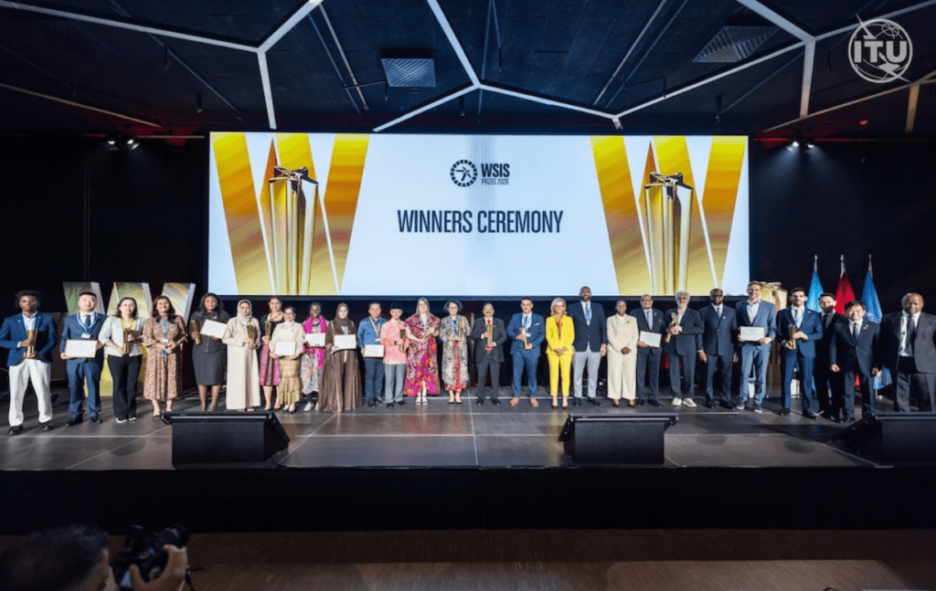 Dominican representatives receive the WSIS Prize 2026 in Geneva