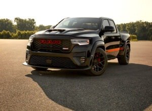 2027 Ram 1500 Rumble Bee widebody pickup with 5.7-liter HEMI V8