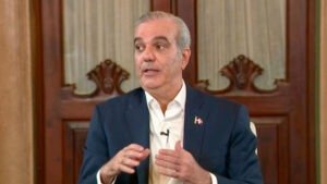Luis Abinader expressing solidarity with Colombia after the earthquake