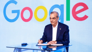 President Luis Abinader During Announcement of Google's Digital Hub Initiative
