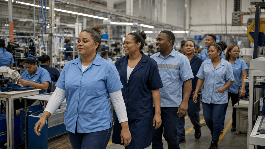 Dominican free zone workers