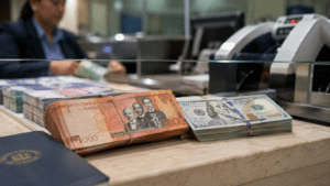 Dominican peso and U.S. dollar exchange rate in the Dominican Republic