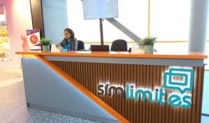 Traveler activating a free eSIM after arriving at Dominican airport