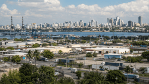 Industrial and commercial activity in the Dominican Republic showing the country’s diversified economy beyond tourism
