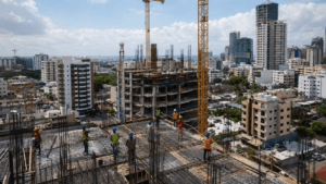 Construction activity and urban development in Santo Domingo reflect the Dominican Republic’s economic recovery in 2026