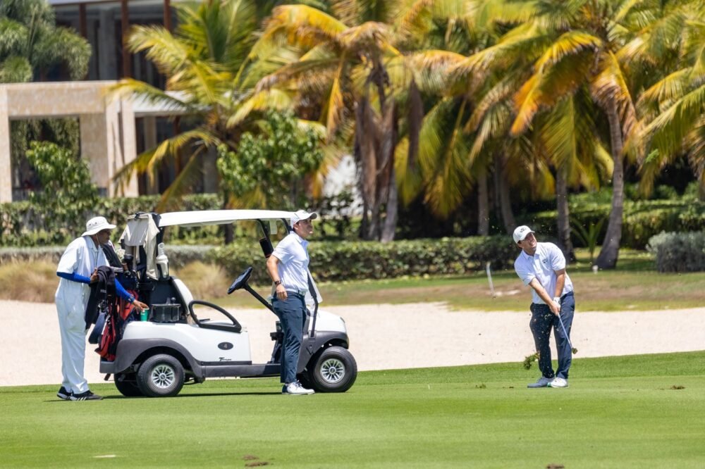Athletes and visitors participating in a sports tourism event in the Dominican Republic