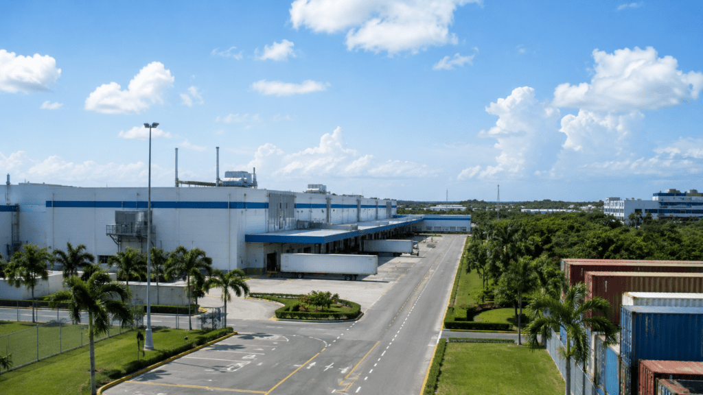 Industrial facility in the Dominican Republic illustrating tax incentives for free zones and investment