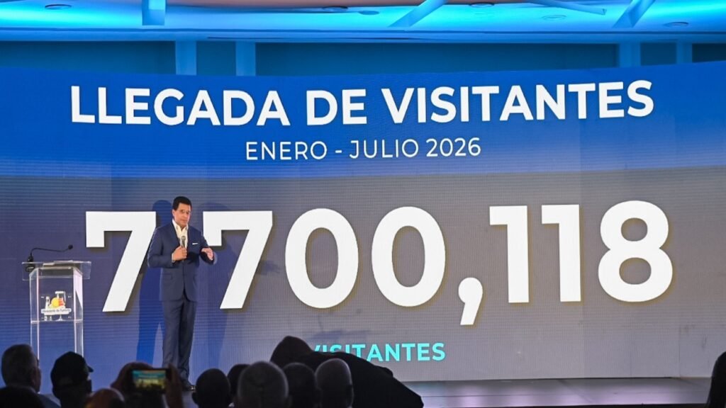 International travelers arriving in the Dominican Republic during record tourism growth