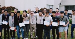 Dominican high school programming team preparing for international competition