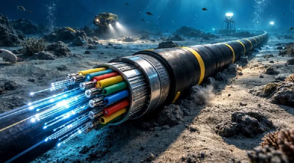 Google submarine cables connecting the Dominican Republic with the Americas
