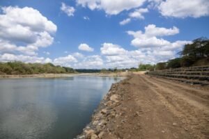 Environmental restoration work along the Haina River in the Dominican Republic