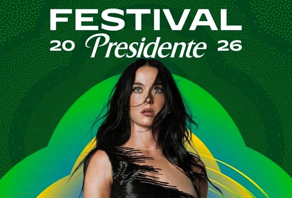 Katy Perry performing at Festival Presidente 2026 in Dominican Republic
