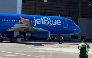 JetBlue Airbus A320 at the new Punta Cana MRO Center