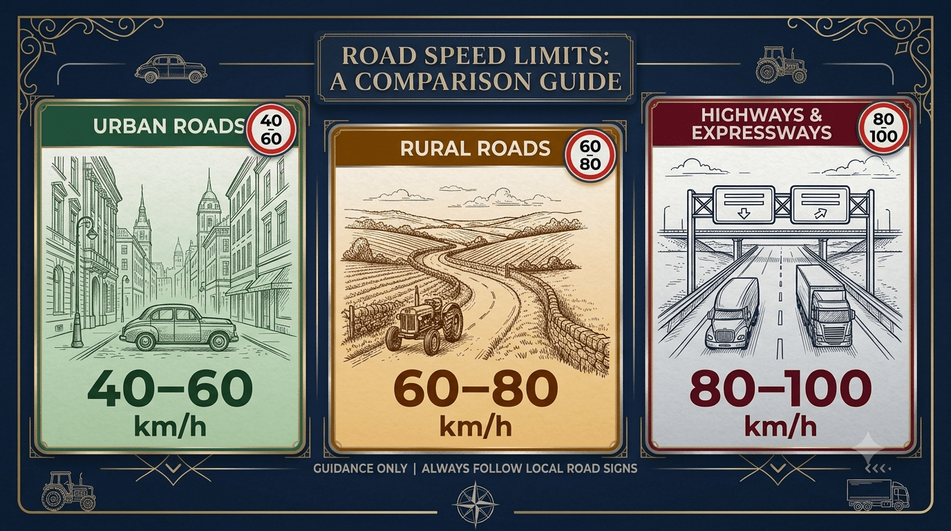 Road speed limits in Dominican Republic