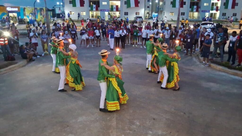 Nightly cultural performances at the Santo Domingo 2026 Games village