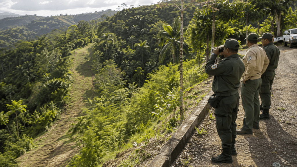 Fire prevention and forest monitoring in a Dominican Republic rural landscape