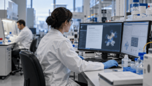 AI research in biological laboratory