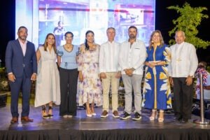 Travel industry professionals attending an adventure tourism fair in Puerto Plata