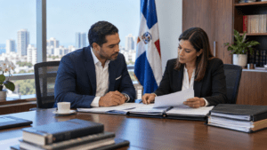 Business owners reviewing the main legal entity options for companies in the Dominican Republic