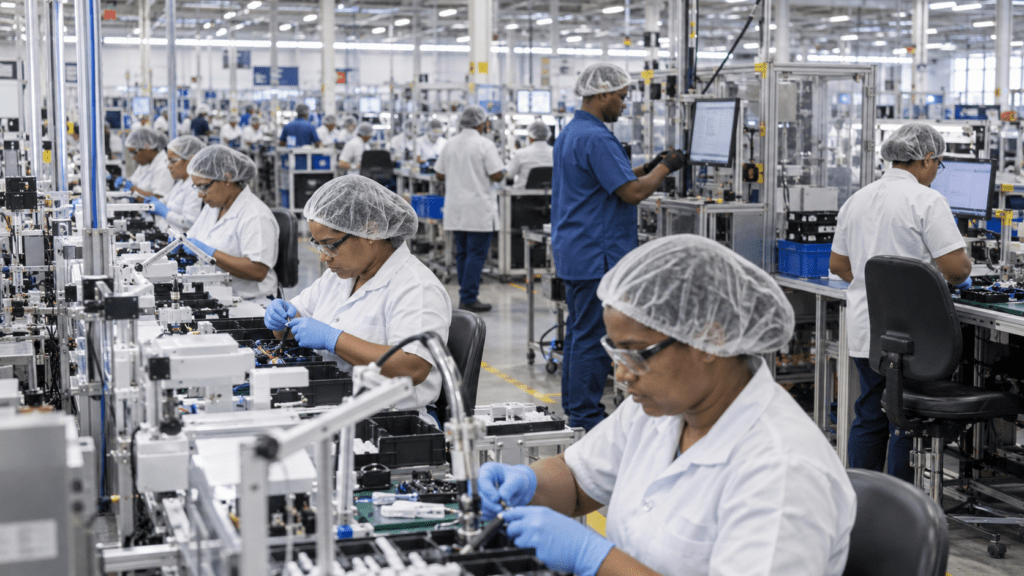 Dominican free zone manufacturing operations producing goods for export