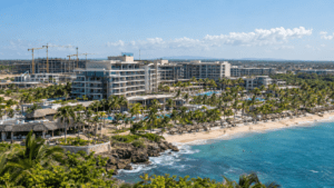 Hotel resort development on the Dominican Republic Caribbean coast