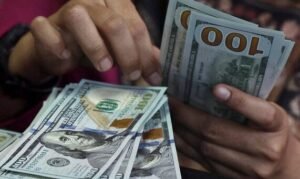 Money transfer concept representing remittances sent to the Dominican Republic