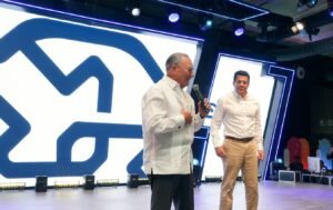 David Collado speaking at the Asonahores 2026 tourism trade show in Punta Cana