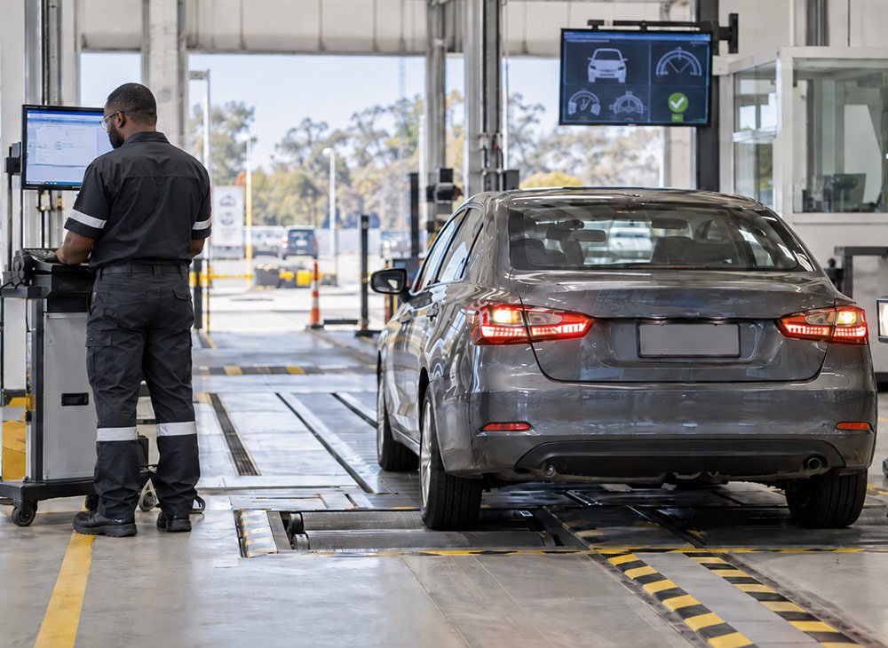 Dominican vehicle inspection station and road safety compliance