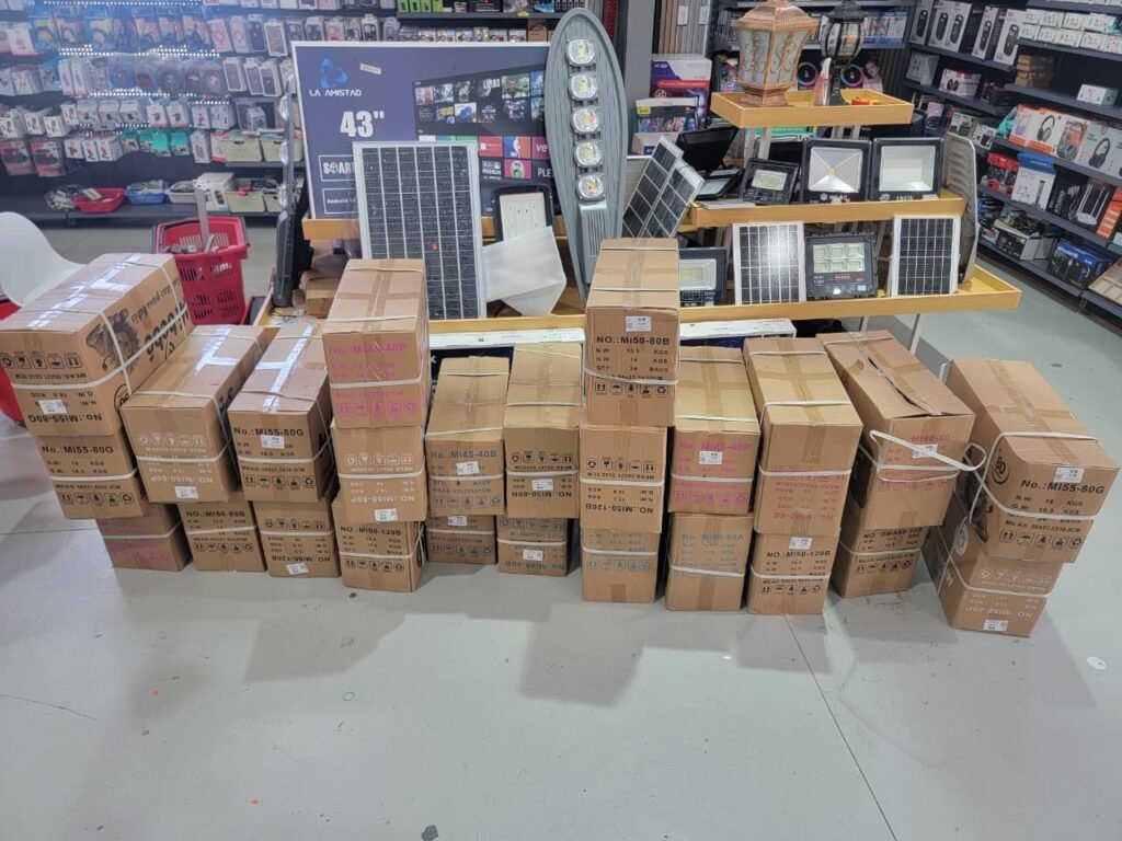 Authorities inspect irregular products seized from businesses in Santiago