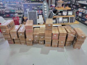 Authorities inspect irregular products seized from businesses in Santiago