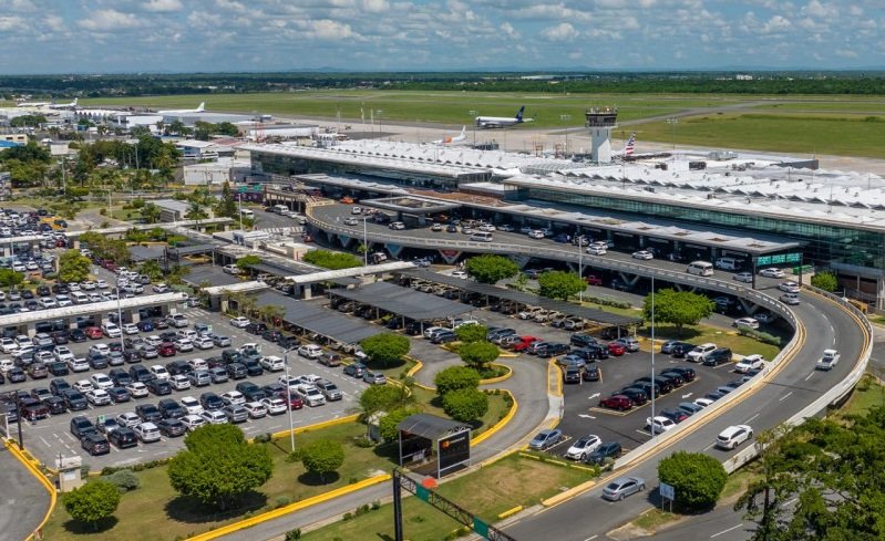 Las Americas International Airport during airport security operations