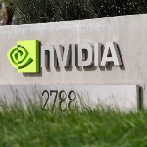 Nvidia headquarters and stock market representation following major buyback announcement