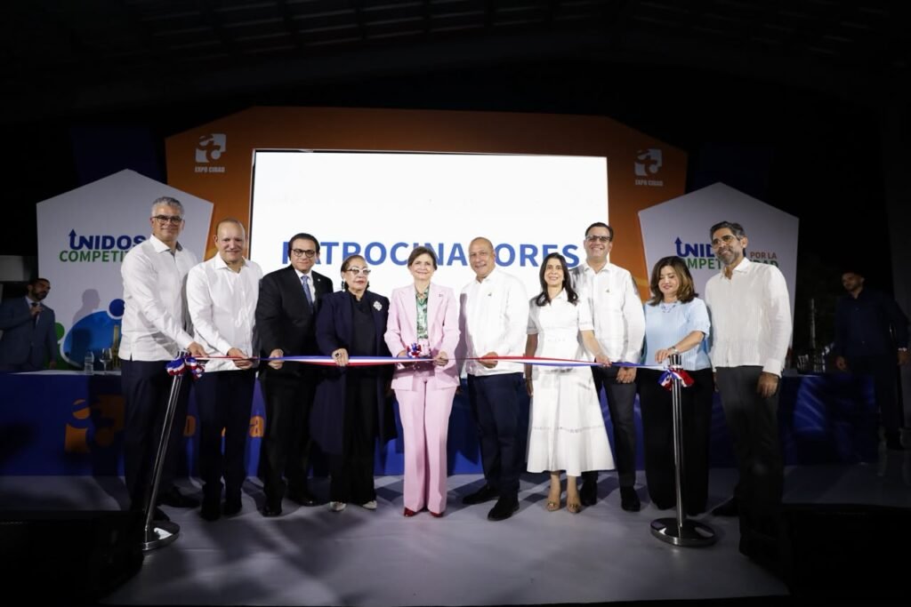 Raquel Peña at the opening ceremony of Expo Cibao 2026 in Santiago
