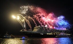 Disney Dream cruise ship at Taíno Bay in Puerto Plata
