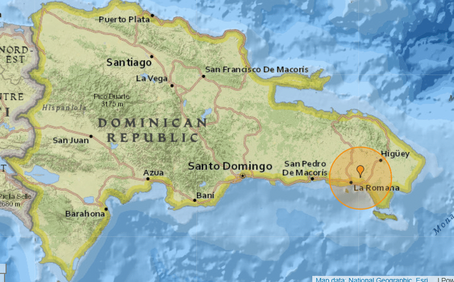 Earthquake activity recorded near La Romana and other locations in the Dominican Republic on October 13, 2026