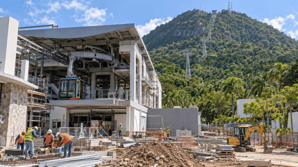 Puerto Plata Cable Car reconstruction in the Dominican Republic