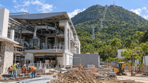 Puerto Plata Cable Car reconstruction in the Dominican Republic